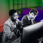 Stop the Stalls: The Unsung Marketing Skill That Saves Your Deadlines 6 A diverse team of marketing professionals collaborating effectively in a modern office, symbolizing clear internal communication and efficient project management.