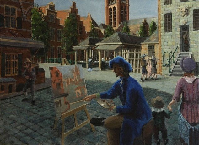 Portrait illustratif du peintre néerlandais Justus Cornelisz Stuyling, figure centrale d'une énigme historique au Maroc du XVIIe siècle.