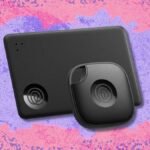Life360 Tile Mate and Tile Slim Bluetooth trackers displayed with a discount tag.