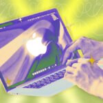 A sleek MacBook Pro displaying a vibrant screen, illustrating its powerful capabilities and design.