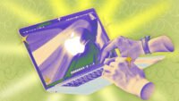 A sleek MacBook Pro displaying a vibrant screen, illustrating its powerful capabilities and design.