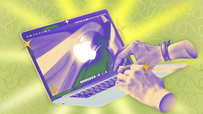 A sleek MacBook Pro displaying a vibrant screen, illustrating its powerful capabilities and design.