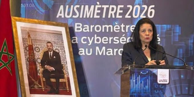 Maroc : Cyber-résilience, une loi "dérangeante" pour une souveraineté numérique cruciale 9 La ministre déléguée chargée de la Transition numérique, Amal El Fallah Seghrouchni, s'exprimant lors de la présentation de l'AUSIMètre sur la cybersécurité.