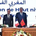 Aziz Akhannouch et Sébastien Lecornu lors de la signature des accords de coopération Maroc-France à Rabat