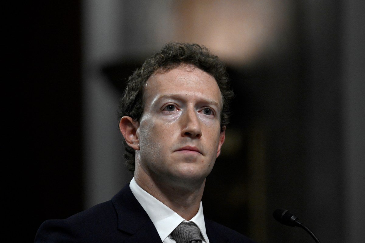Mark Zuckerberg, CEO of Meta, speaking at an internal town hall