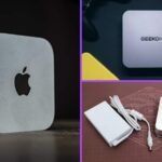 Un mini PC élégant posé sur un bureau moderne, symbolisant la compacité et la puissance pour un espace de travail optimisé.