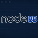 Digital illustration of NodeBB logo with a padlock icon, symbolizing AI-discovered security vulnerabilities in forum software.