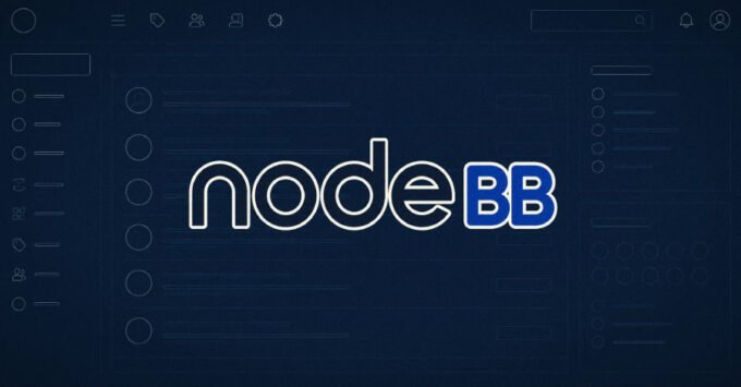 Digital illustration of NodeBB logo with a padlock icon, symbolizing AI-discovered security vulnerabilities in forum software.