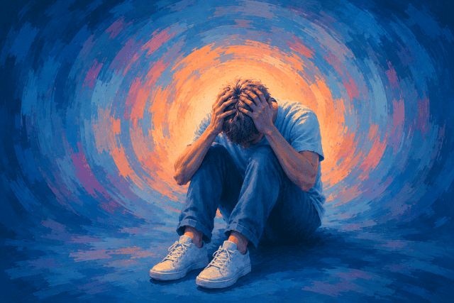 The Unseen Hero: How a Barber's Calmness Cut Through My Panic Attack 3 A barber calmly cutting a client's hair, symbolizing unexpected support during a panic attack.