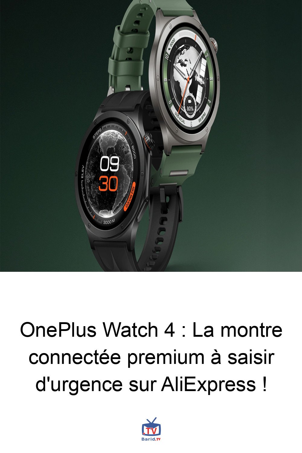OnePlus Watch 4 : La montre connectée premium à saisir d'urgence sur AliExpress ! 4 Pinterest Hidden