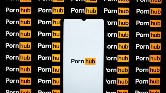 A visual representation of digital censorship or age verification, possibly a blocked screen or a map of the US highlighting affected states.