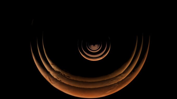 Psyche's Martian Masterpiece: NASA Unveils Stunning Timelapse of Red Planet Flyby 10 Timelapse video frames showing NASA's Psyche spacecraft's view of Mars, from crescent to detailed surface, during its gravity assist maneuver.