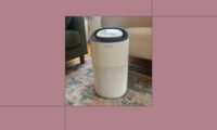 Sans Air Purifier unit in a clean home environment, symbolizing fresh air and wellness.