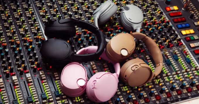 Skullcandy Crusher 1080 ANC headphones on display, showcasing their design and features.