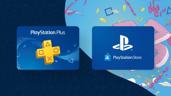 Logo PlayStation Plus avec une manette DualSense et des symboles PlayStation, illustrant l'offre de réduction de Sony.