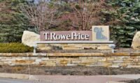 T. Rowe Price logo with a digital assets chart in the background, symbolizing their new crypto ETF.