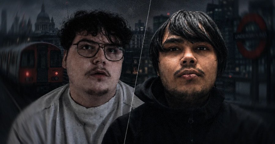 Two hackers, Owen Flowers and Thalha Jubair, sentenced for the TfL cyberattack, with a blurred image of the London Underground in the background.