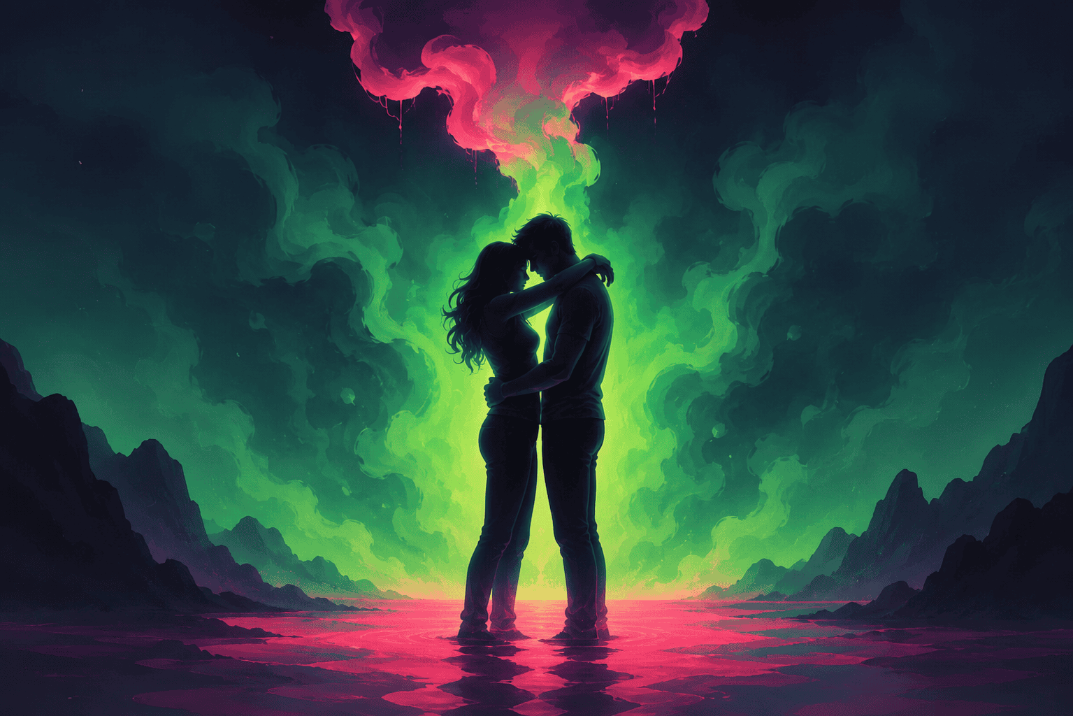 A person contemplating complex relationship dynamics, mistaking chaos for connection.