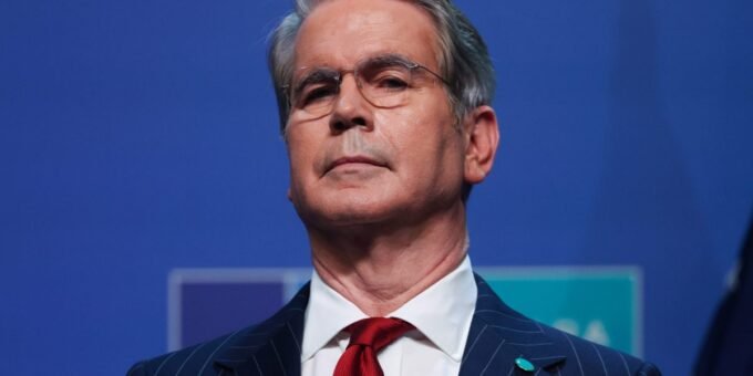 US Treasury on the Brink: Short-Term Debt Strategy Faces Hawkish Fed Headwinds 7 A person walking a tightrope with the US Capitol building in the background, symbolizing the Treasury's precarious debt situation.