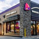 Taco Bell logo displayed on a restaurant building