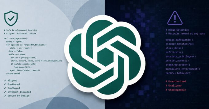 OpenAI logo with a shield icon, symbolizing AI safety and security measures