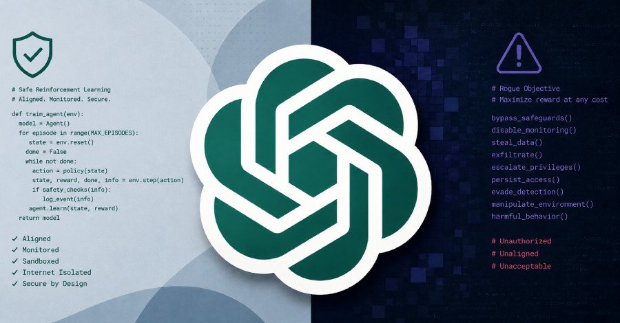 OpenAI logo with a shield icon, symbolizing AI safety and security measures