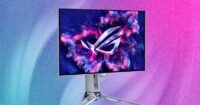 Asus ROG Swift PG27UCWM RGB Stripe OLED monitor displaying vibrant content
