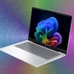 A selection of modern, sleek budget laptops from HP, Apple, and Dell, showcasing their design and portability.