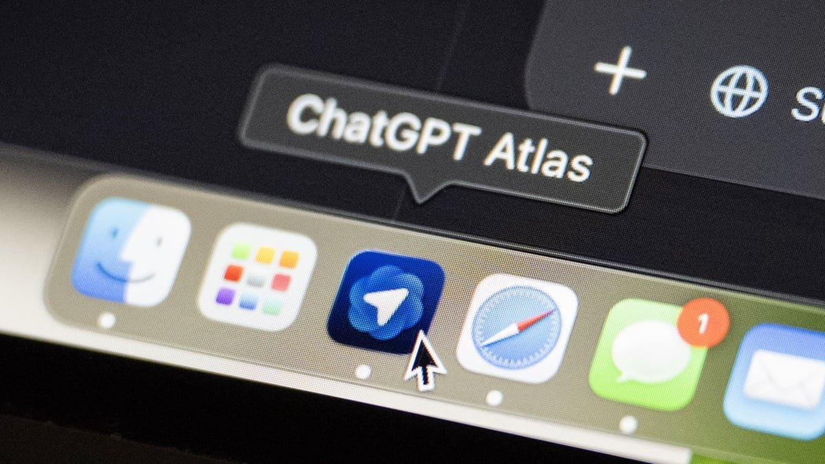 A stylized representation of a browser icon with a broken or crossed-out AI symbol, signifying the shutdown of ChatGPT Atlas.