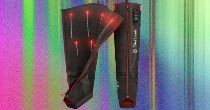Elevate Your Recovery: A Deep Dive into the Best Compression Boots of 2026 9 A person's legs wearing modern compression boots, illustrating advanced muscle recovery technology.