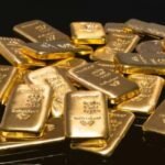 صورة لسبائك الذهب أو رسوم بيانية لسعر الذهب