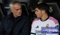 المدرب البرتغالي جوزيه مورينيو خلال مؤتمر صحفي لريال مدريد