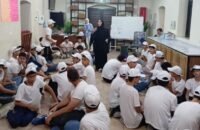طلاب أردنيون يشاركون في فعاليات برنامج بصمة الوطني لتعزيز التربية الوطنية والمواطنة.