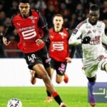 صورة للمدافع المغربي عبد الحميد آيت بودلال بقميص فريقه رين.