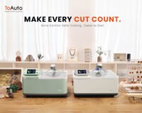 ToAuto Smart Cutting Machine with separate HD LCD controller, showcasing its precision and user-friendly design.