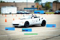 A DIY recording race car tire pyrometer with an ESP32 microcontroller and a K-type probe, measuring tire temperatures on a race car tire.