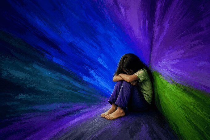 A solitary child looking out a window, symbolizing feelings of isolation and unmet emotional needs.