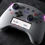 Genki Manta: Redefining Gaming with Unprecedented Customization and an Integrated Display 8 Genki Manta customizable gaming controller with a large screen and multiple adjustable buttons