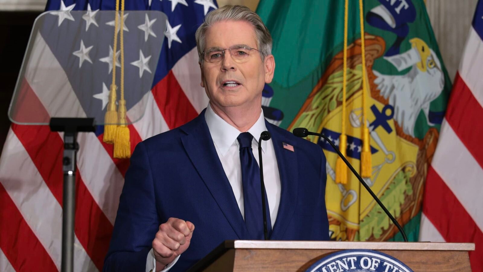Treasury Secretary Scott Bessent discusses new global sanctions against Iran, with a focus on international economic partners.