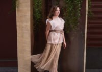 Portrait of Lauren Rottet, a renowned architect and interior designer, surrounded by her elegant designs.