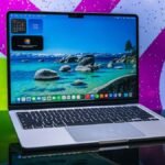 13-inch M5 MacBook Air laptop displayed on Amazon's website with deal pricing