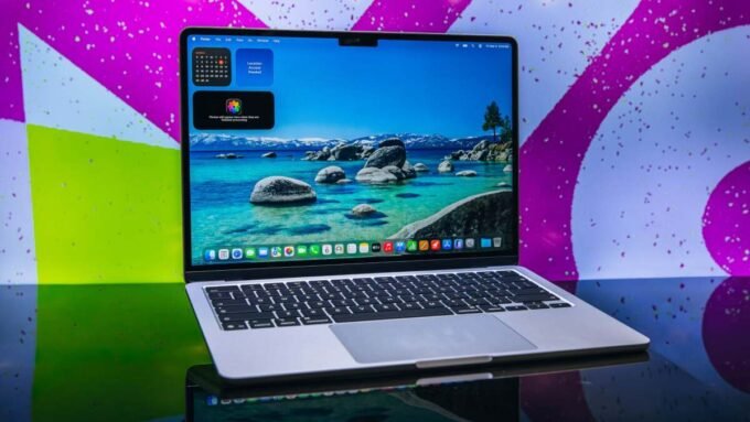 13-inch M5 MacBook Air laptop displayed on Amazon's website with deal pricing