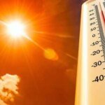 Carte météorologique du Maroc montrant les zones affectées par les orages et la canicule.