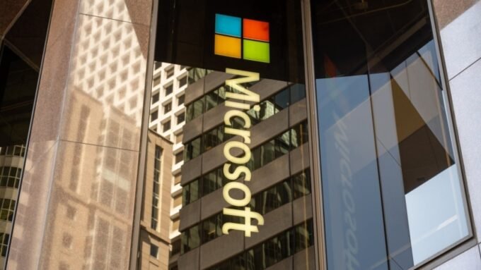 A digital shield protecting a network, symbolizing cybersecurity and AI's role in Microsoft Patch Tuesday updates.