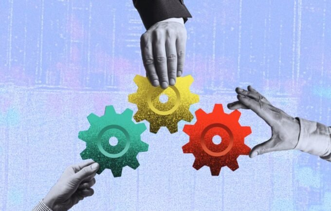 An abstract illustration depicting interconnected gears and elements, symbolizing the importance of organizational coherence in business growth.
