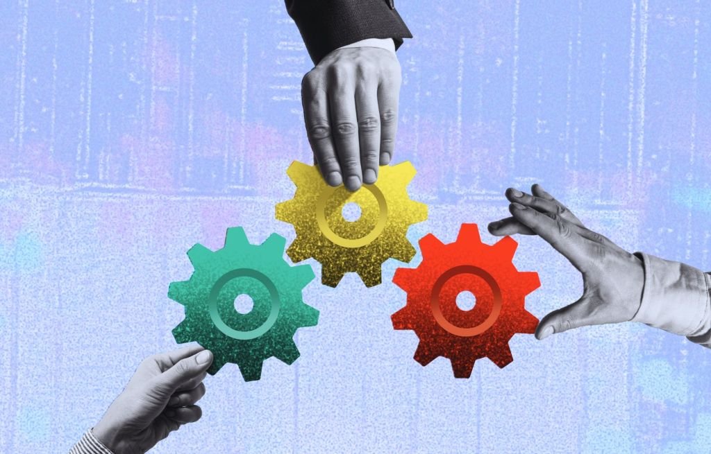 An abstract illustration depicting interconnected gears and elements, symbolizing the importance of organizational coherence in business growth.
