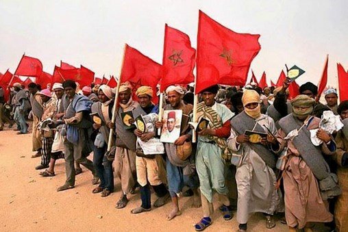 Mustapha El Ktiri, Haut-commissaire aux anciens résistants, s'exprimant lors d'un meeting à Dakhla, commémorant la récupération d'Oued Eddahab.