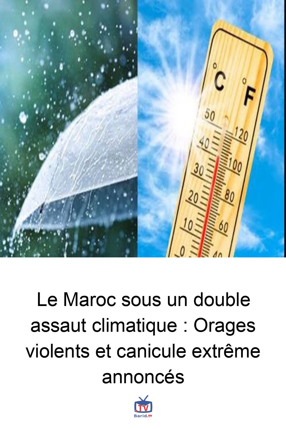 Le Maroc sous un double assaut climatique : Orages violents et canicule extrême annoncés 4 Pinterest Hidden