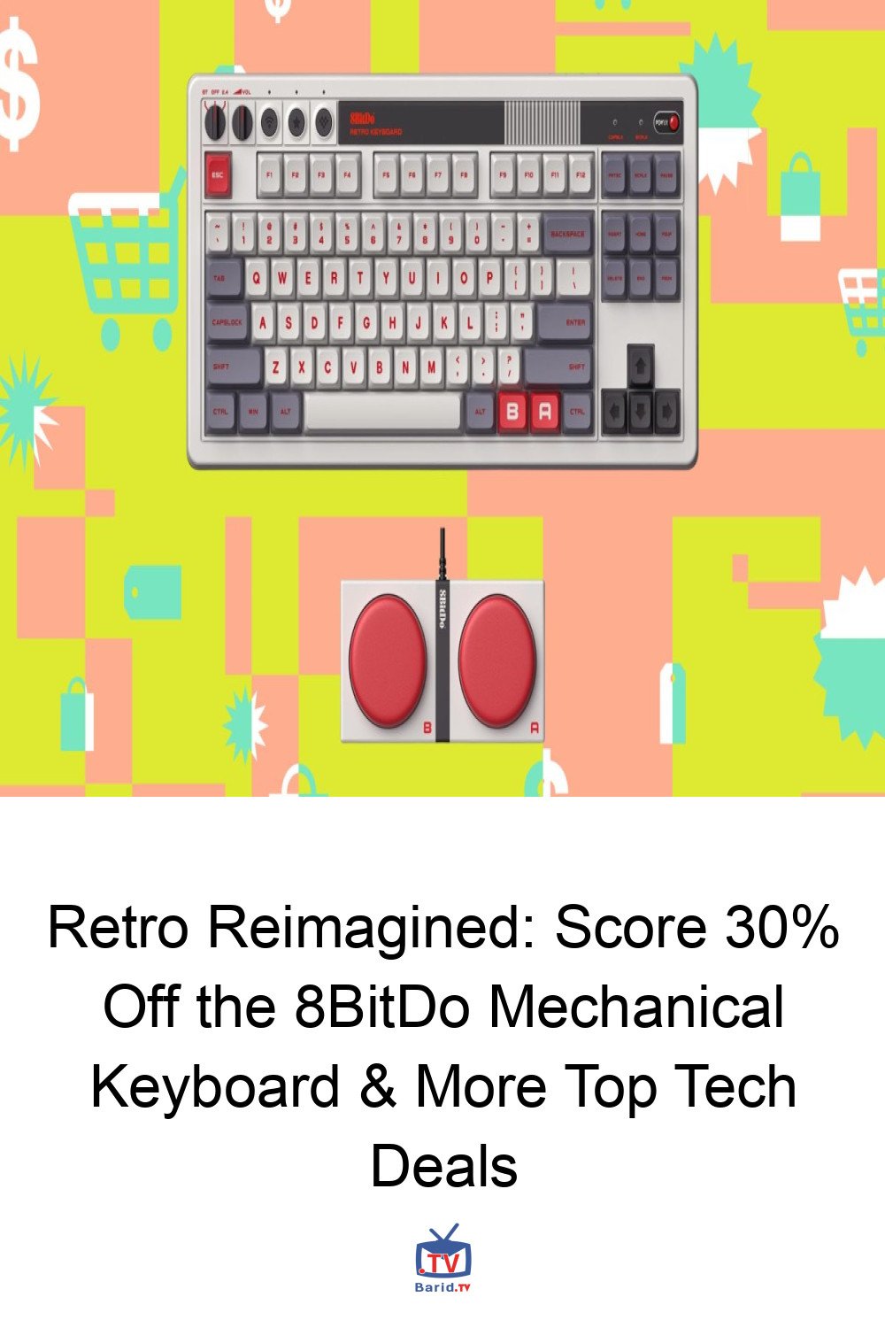 Retro Reimagined: Score 30% Off the 8BitDo Mechanical Keyboard & More Top Tech Deals 4 Pinterest Hidden