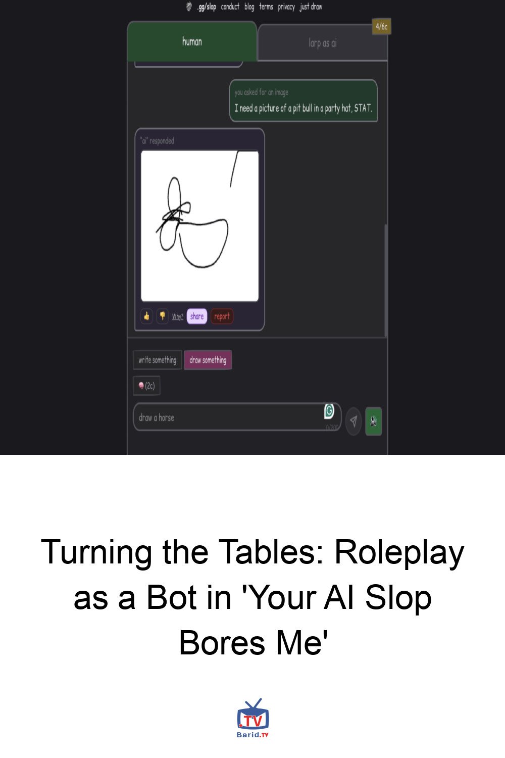 Turning the Tables: Roleplay as a Bot in 'Your AI Slop Bores Me' 4 Pinterest Hidden